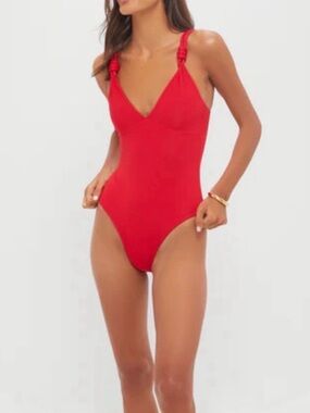 MAYGEL CORONEL NWT Vichada One Piece in Red one size S-L